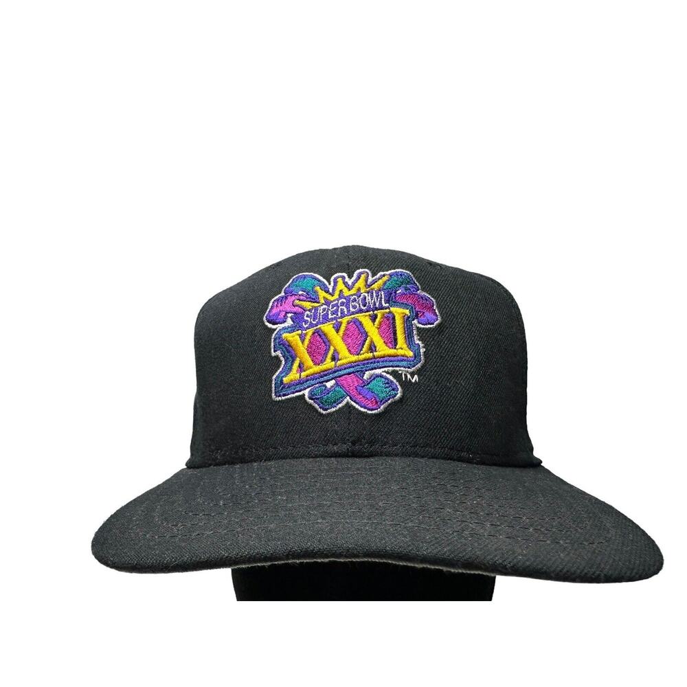 Super Bowl XXXI 31 Hat New Era Low Profile Made In USA 1997 Black Snapback Cap